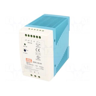 Power supply: switched-mode | 96W | 48VDC | 48÷56VDC | 2A | 85÷264VAC
