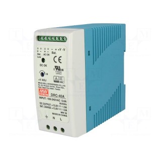 Power supply: switched-mode | buffer,for DIN rail | 40.02W | 1.9A