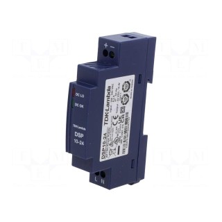 Power supply: switched-mode | for DIN rail | 10W | 24VDC | 420mA | 80%