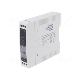 Power supply: switched-mode | for DIN rail | 10W | 24VDC | 670mA | 84%