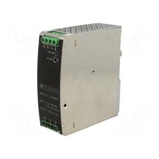 Power supply: switched-mode | for DIN rail | 120W | 12VDC | 10A | 89%