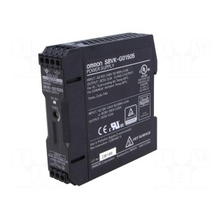 Power supply: switched-mode | 15W | 5VDC | 3A | 85÷264VAC | 90÷350VDC