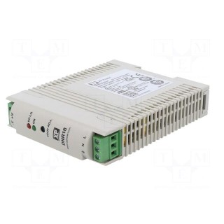 Power supply: switched-mode | for DIN rail | 18W | 24VDC | 750mA | 77%