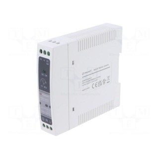 Power supply: switched-mode | for DIN rail | 20W | 12VDC | 1.67A | 80%