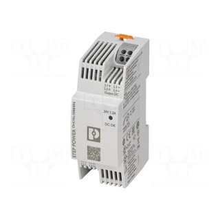 Power supply: switched-mode | for DIN rail | 24VDC | 1.3A | IP20 | 88%