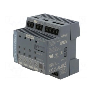 Power supply: switched-mode | for DIN rail | 24VDC | 3A | 24VDC