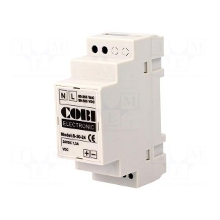 Power supply: switched-mode | 30W | 24VDC | 1.25A | 85÷265VAC | IP20