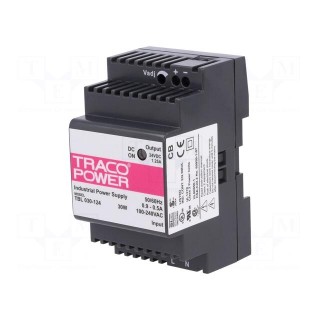 Power supply: switched-mode | 30W | 24VDC | 24÷28VDC | 1.25A | 160g