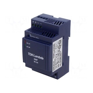 Power supply: switched-mode | for DIN rail | 31W | 24VDC | 1.3A | 83%