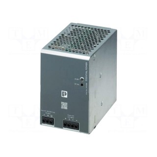 Power supply: switched-mode | for DIN rail | 480W | 24VDC | 0÷20A