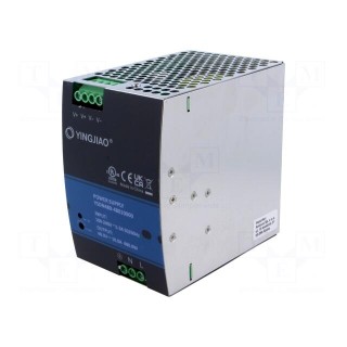 Power supply: switched-mode | for DIN rail | 480W | 24VDC | 10A | OUT: 1