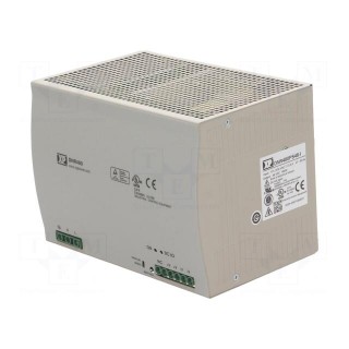 Power supply: switched-mode | for DIN rail | 480W | 48VDC | 10A | 90%