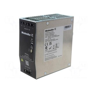 Power supply: switched-mode | for DIN rail | 480W | 48VDC | 10A | OUT: 1
