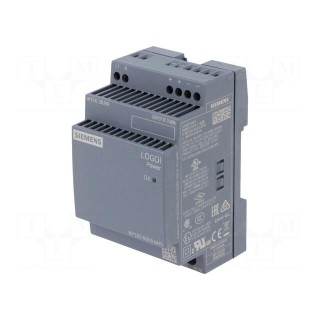 Power supply: switched-mode | for DIN rail | 60W | 15VDC | 4A | IP20