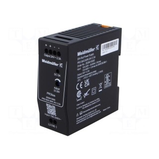 Power supply: switched-mode | for DIN rail | 60W | 24VDC | 2.5A | OUT: 1