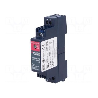 Power supply: switched-mode | 6W | 12VDC | 12÷16VDC | 0.5A | 85÷264VAC