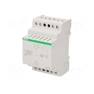 Power supply: switched-mode stabiliser | 24VDC | 3A | 24÷28VAC | 150g