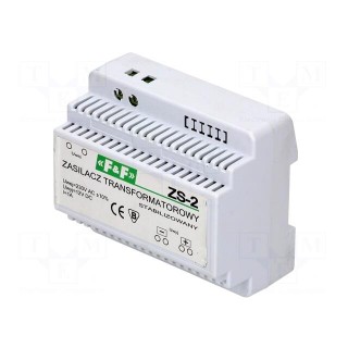 Power supply: transformer type | 12VDC | 1A | 230VAC | Mounting: DIN