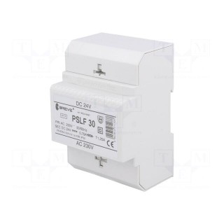 Power supply: transformer type | non-stabilised | 18W | 24VDC | 0.75A