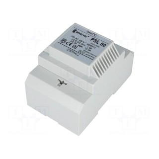 Power supply: transformer type | non-stabilised | 36W | 24VDC | 1.5A