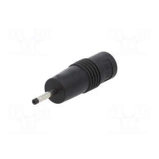 Adapter | Plug: straight | Input: 5,5/2,1 | Out: 2,35/0,7