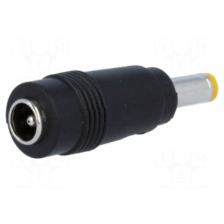 Adapter | Plug: straight | Input: 5,5/2,1 | Out: 4,8/1,7 | 6A