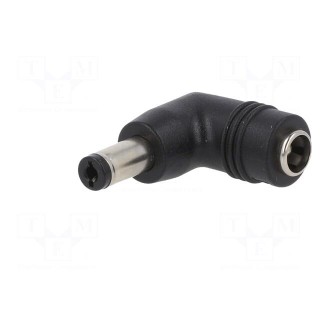 Adapter | Plug: right angle | Input: 5,5/2,1 | Out: 5,5/2,1