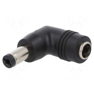 Adapter | Plug: right angle | Input: 5,5/2,5 | Out: 5,5/2,1