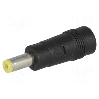 Adapter | Out: 5,5/2,5 | Plug: straight | Input: 5,5/2,1 | 7A