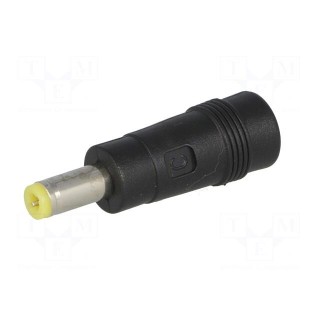 Adapter | Plug: straight | Input: 5,5/2,1 | Out: 5,5/2,5 | 7A