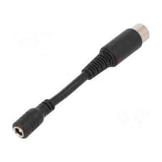 Adapter | Plug: straight | Input: 5,5/2,1 | Out: DIN 5pin