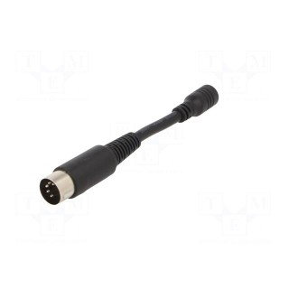 Adapter | Plug: straight | Input: 5,5/2,1 | Out: DIN 5pin