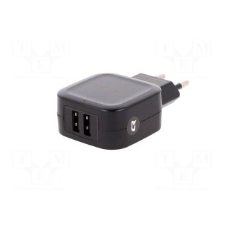 Power supply: switched-mode | 5VDC | 3.4A | 17W | Out: USB x2