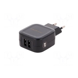 Power supply: switched-mode | 5VDC | 3.4A | 17W | Out: USB x2