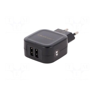 Power supply: switched-mode | 5VDC | 3.4A | Out: USB x2 | 17W