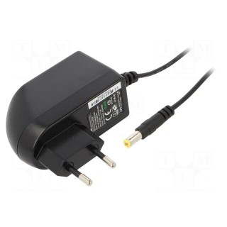 Power supply: switched-mode | mains,plug | 12VDC | 2A | 24W | Plug: EU