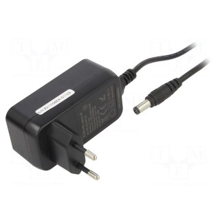 Power supply: switched-mode | 12VDC | 3A | Out: 5,5/2,1 | 36W | 1.06m
