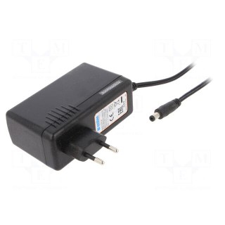 Power supply: switched-mode | mains,plug | 12VDC | 5A | 60W | Plug: EU
