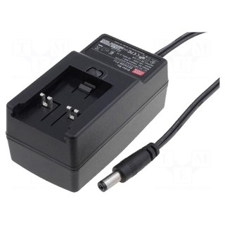 Power supply: switched-mode | mains,plug | 5VDC | 3A | 15W | 72%