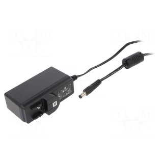 Power supply: switched-mode | mains,plug | 15VDC | 2.4A | 36W | 88.4%