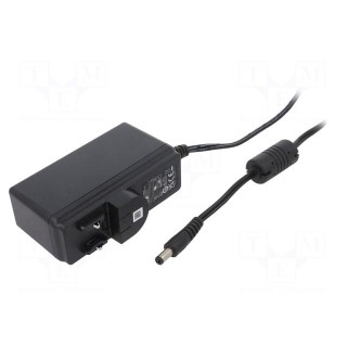 Power supply: switched-mode | mains,plug | 18VDC | 2A | 36W | Plug: none