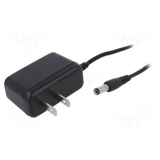 Power supply: switched-mode | mains,plug | 5VDC | 1A | 5W | Out: 5,5/2,1
