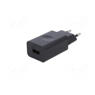 Power supply: switched-mode | 5VDC | 1A | Out: USB | 5W | Plug: EU | 73.7%