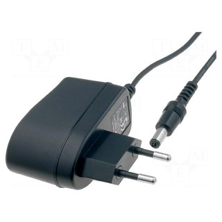 Power supply: switched-mode | mains,plug | 9VDC | 0.66A | 6W | Plug: EU