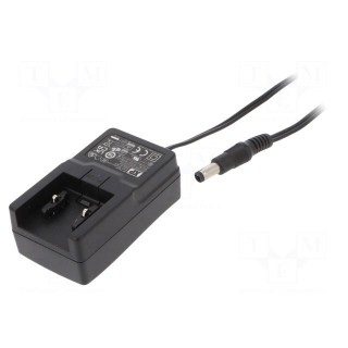 Power supply: switched-mode | mains,plug | 5VDC | 1A | 6W | Plug: none