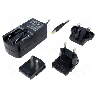 Power supply: switched-mode | volatage source | 5VDC | 3A | 15W