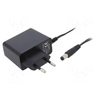 Power supply: switched-mode | mains,plug | 5VDC | 3A | 15W | Plug: EU