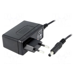 Power supply: switched-mode | mains,plug | 12VDC | 2.08A | 25W | 87%