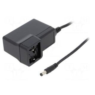 Power supply: switched-mode | mains,plug | 5VDC | 6A | 30W | 80%