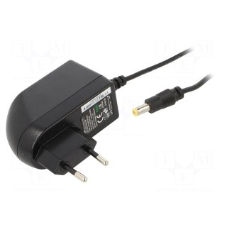Power supply: switched-mode | mains,plug | 7.5VDC | 2.4A | 18W | 81.39%